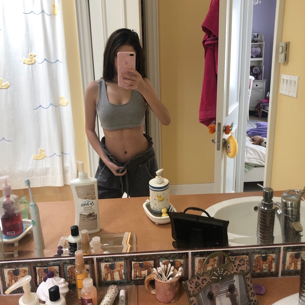 grey Bra top